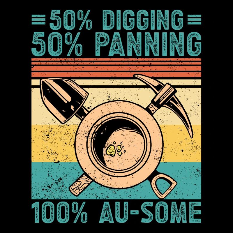 Funny gold panning 50% Digging 50% Digging 100%