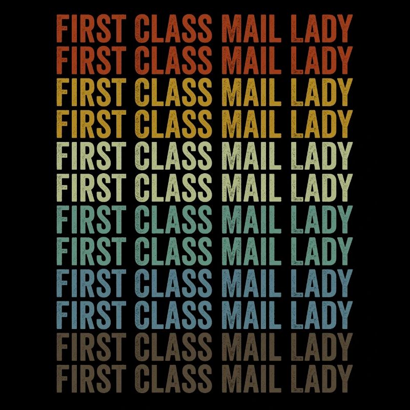 Première classe Courrier Dame Postal Travailleur des postes Dame de courrier