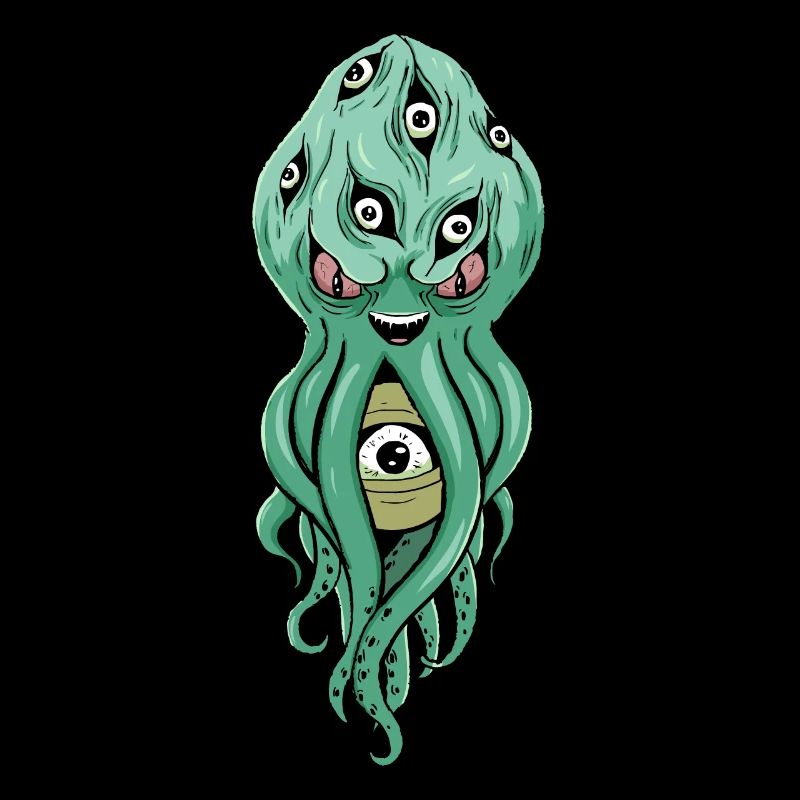 Cryptidcore Aesthetic Octopus Weirdcore Eyeballs
