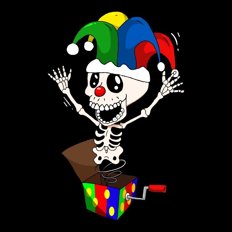 Clowncore Aesthetic Skeleton Jack In The Box Clown