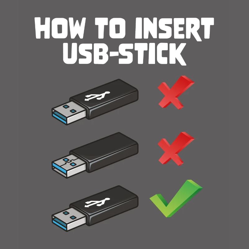 How To Insert USB Stick Funny Programmer Meme