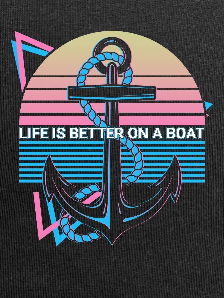 Fun boat ride retro