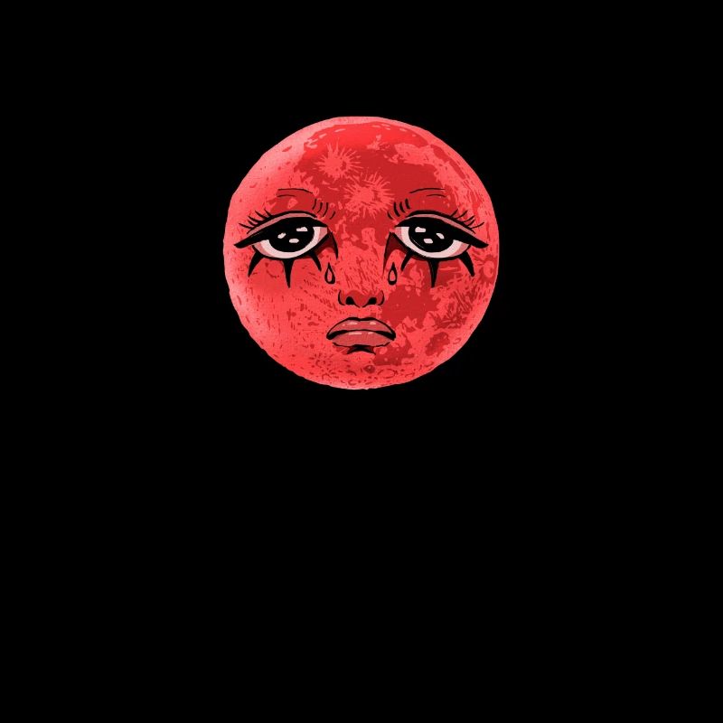 Whimsigoth Celestial Soft Grunge Sad Red Moon Eboy