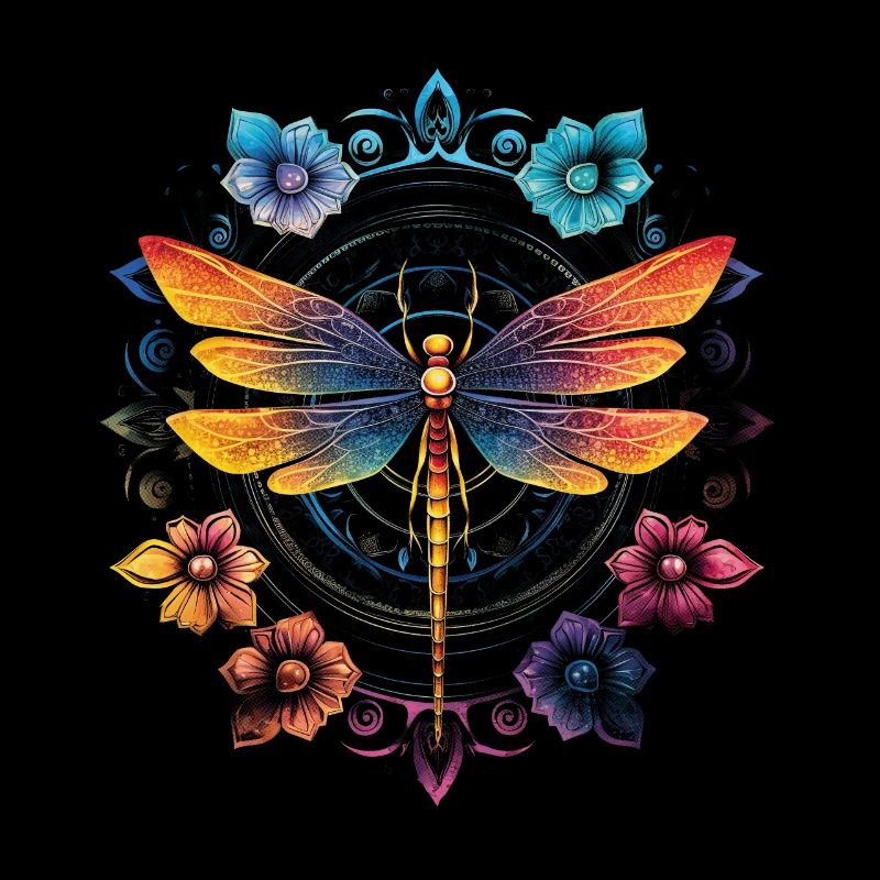 Mandala Chakra Libellule