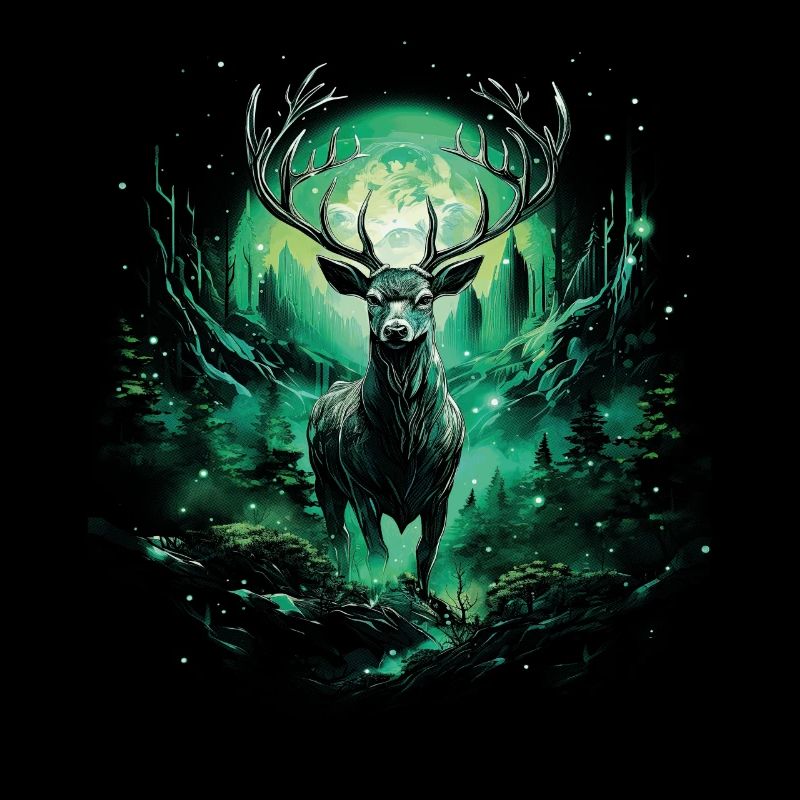 Fantasy Deer Castle Magic Elven Wilderness Fable