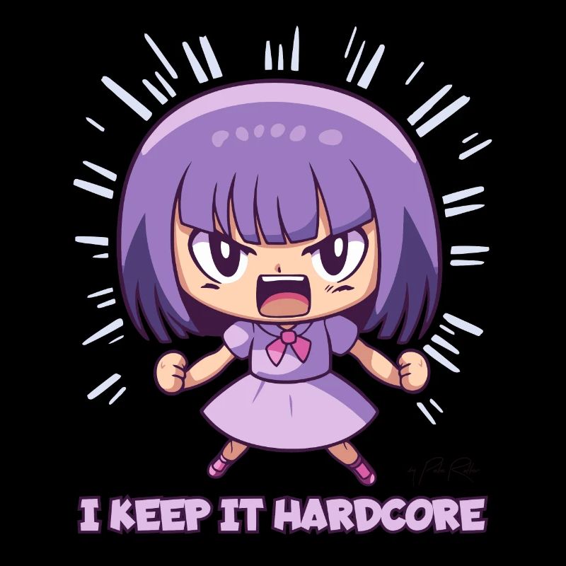 Das "Keep it Hardcore" Anime-Mädchen