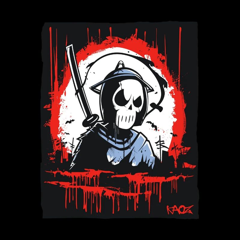 Grim Reaper Skull Samurai