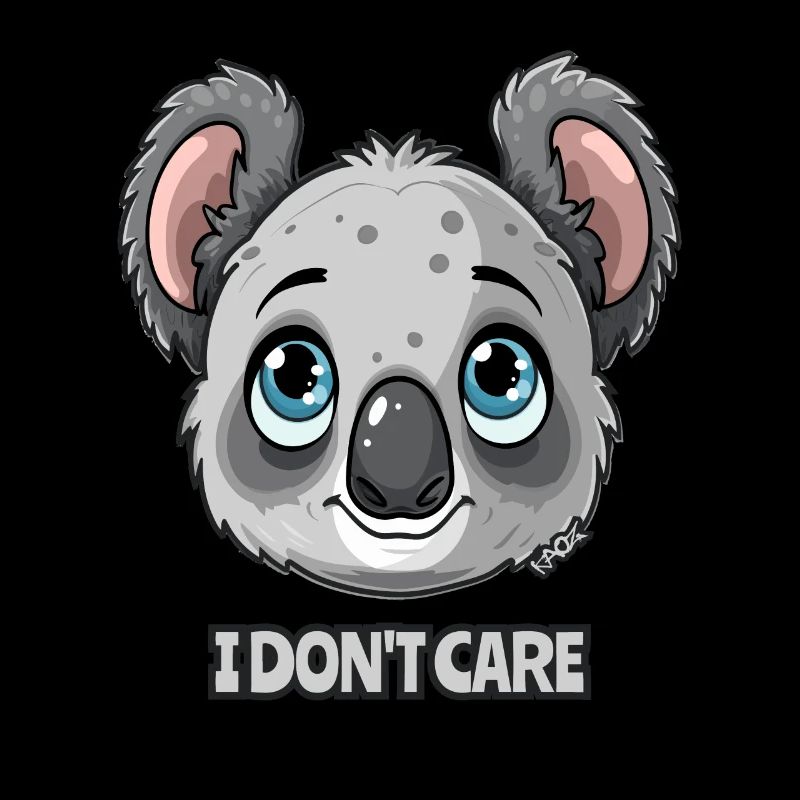 Mignon koala, je m’en fiche