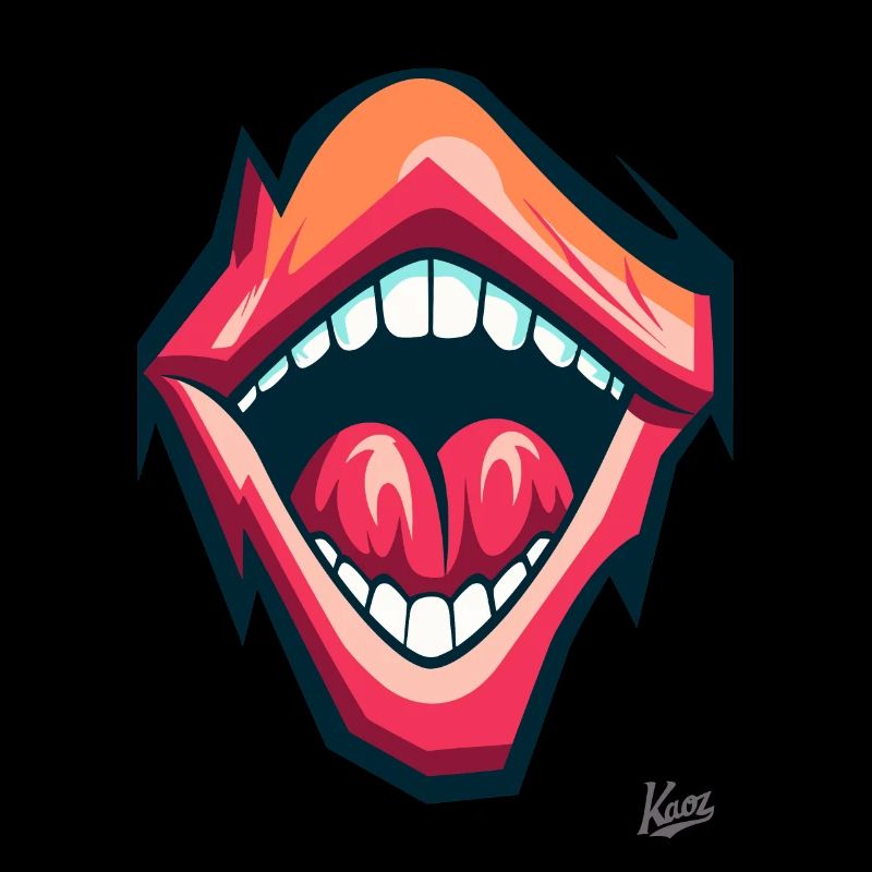 Bouche hurlante : Design pour crier beau !