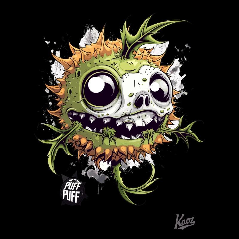 Zombified Skull: Zombie Pufferfish
