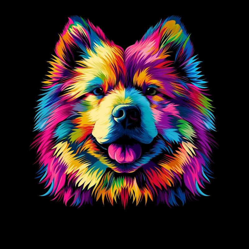 Samoyed Dog Popart