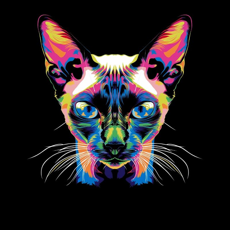 Siamese Cat Popart