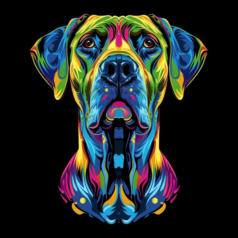 Rhodesian Ridgeback Dog Popart