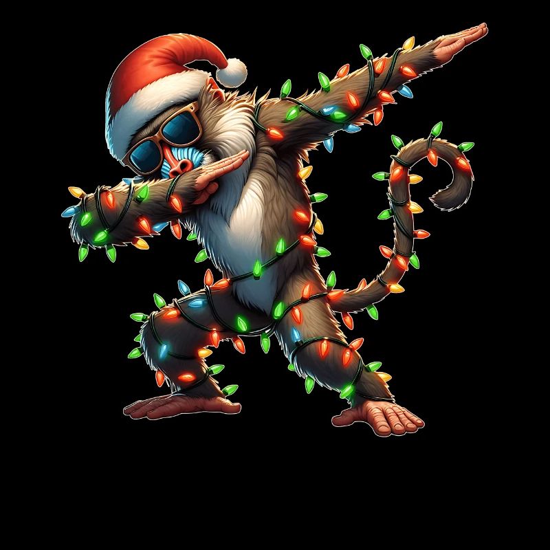 Polka Dot Baboon Sunglasses Cute Christmas