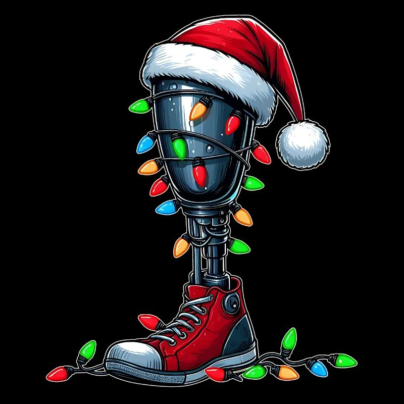 Leg Prostheses Amputated Amputation Christmas Hat