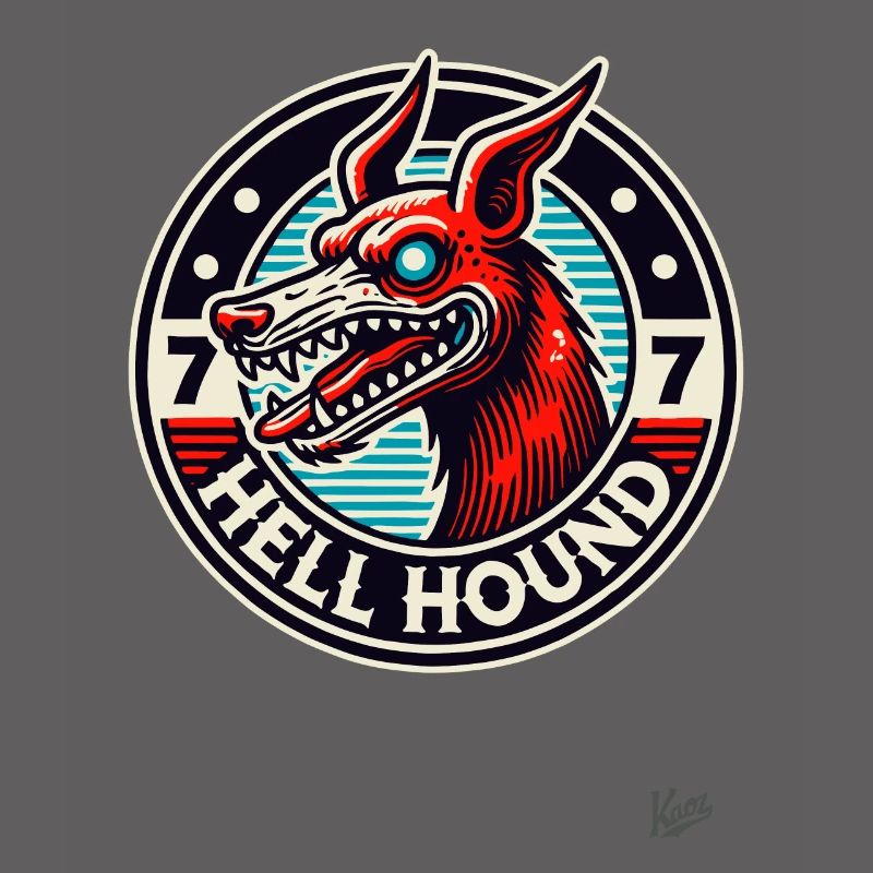 The dog from hell, a hellhound