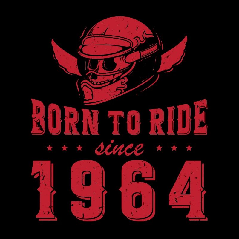 Born To Ride Since 1964 Biker Geschenk