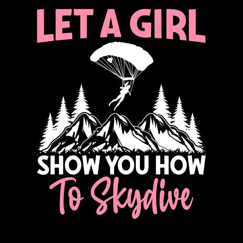 Fille Vous montrer comment sauter en parachutisme