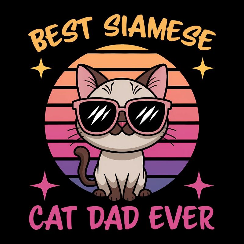 Siamese Cat Saying, Siamese Cat, Dad, Siamese Cat Gift