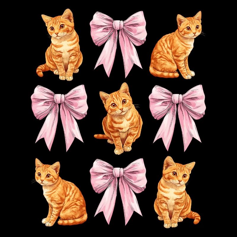 Coquette Schleife Orange Katze Tabby Katze