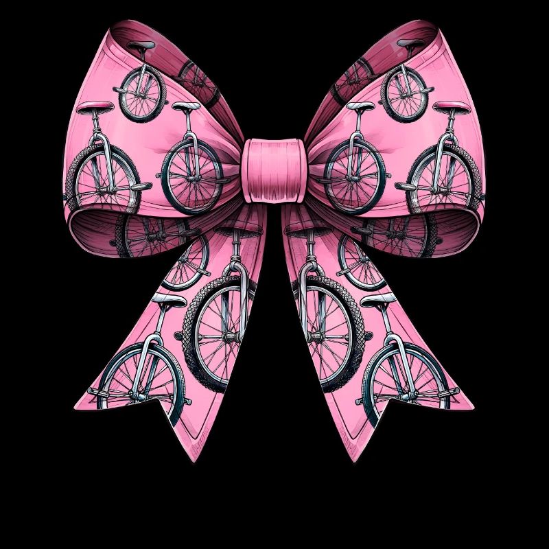 Coquette Bogen Einradfahren Einrad Muster Rosa