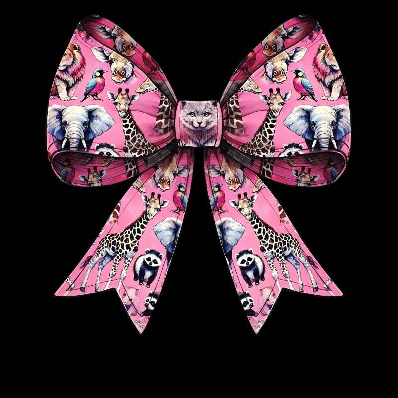 Coquettish Bow Zookeeing Zookeeper Animals Pattern