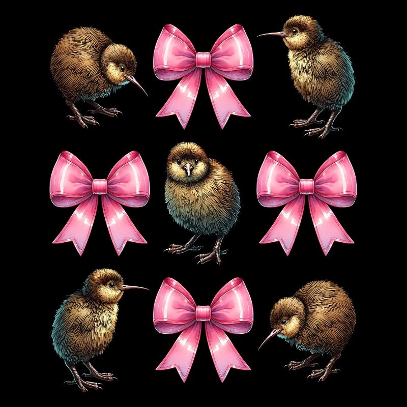 Coquette Bogen Kiwi Vogel Mama Muttertag rosa