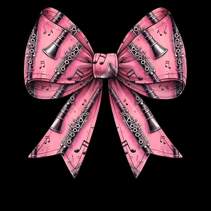 Coquette Bogen Klarinette Mädchen Muster