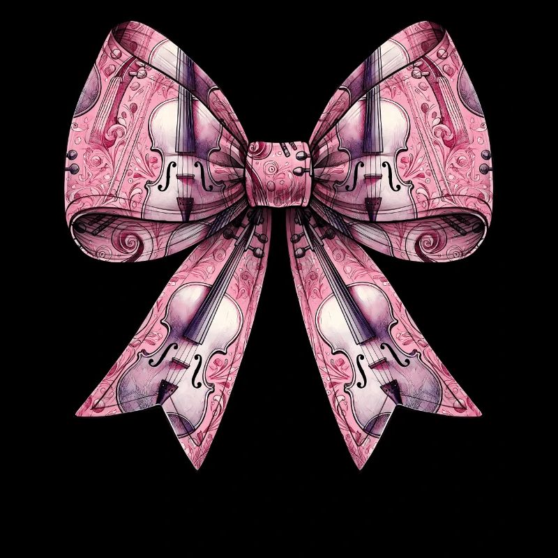 Coquette Bogen Cello Mädchen Muster Cellist Mom