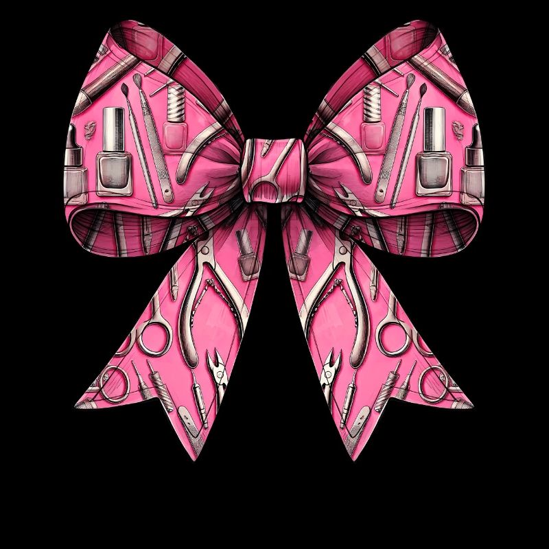 Coquette Bow Nail Tech Tools Esthéticienne
