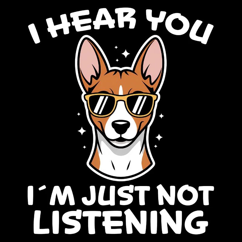 Basenji Spruch Hunde Lustiges Basenji Geschenk