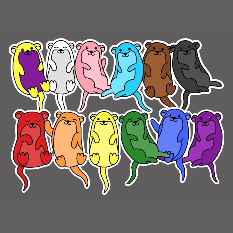 Fierté Progrès Flag Otter Égalité