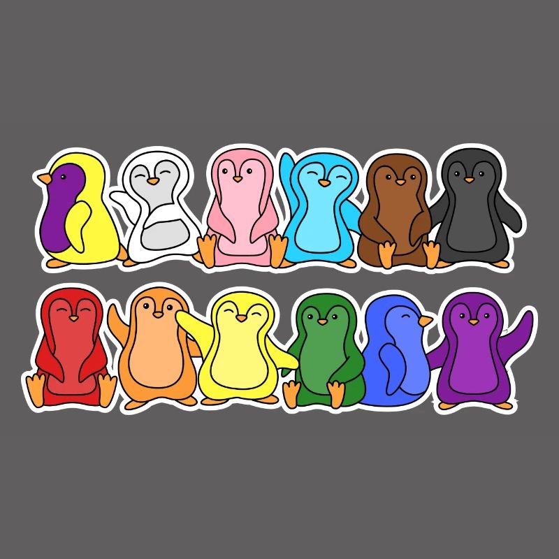 Fierté Progrès Flag Penguins Egalité