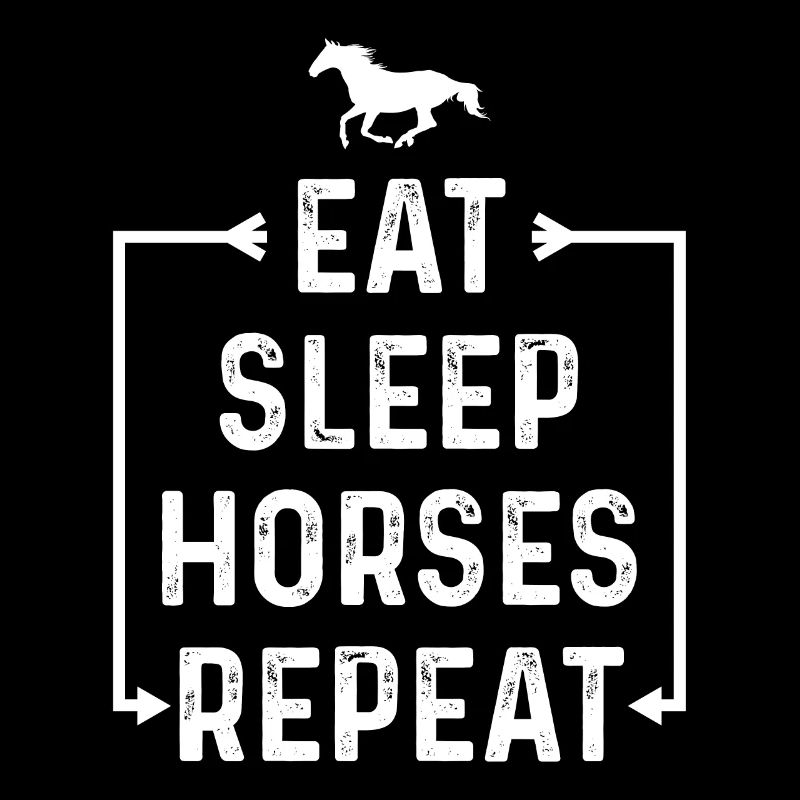 Manger des chevaux de sommeil répéter