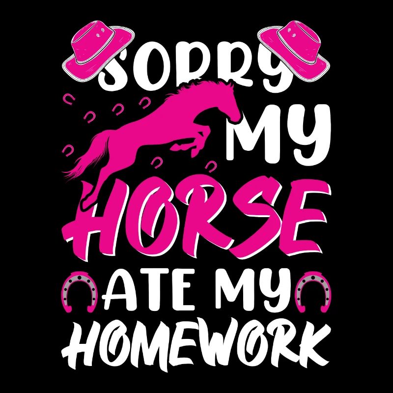 Désolé mon cheval a mangé mes devoirs 1 -