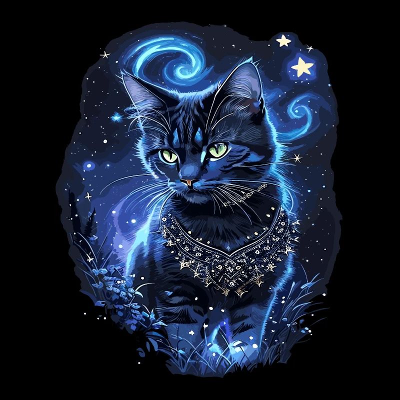 Enchanting black cat