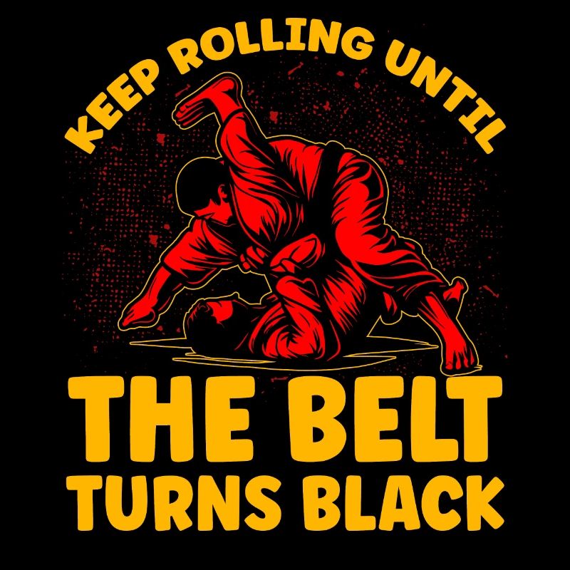 Keep rolling until the belt turns black