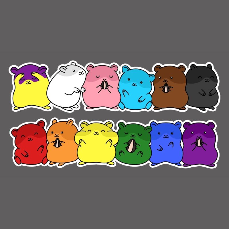 Fierté Progrès Flag Hamster Egalité