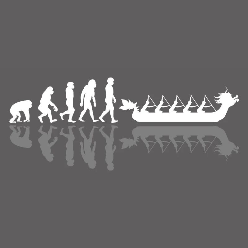 Drachenboot Evolution mit Schatten