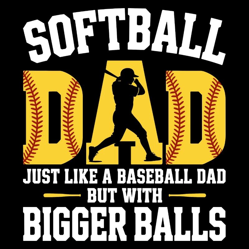 Humor Dad Softball