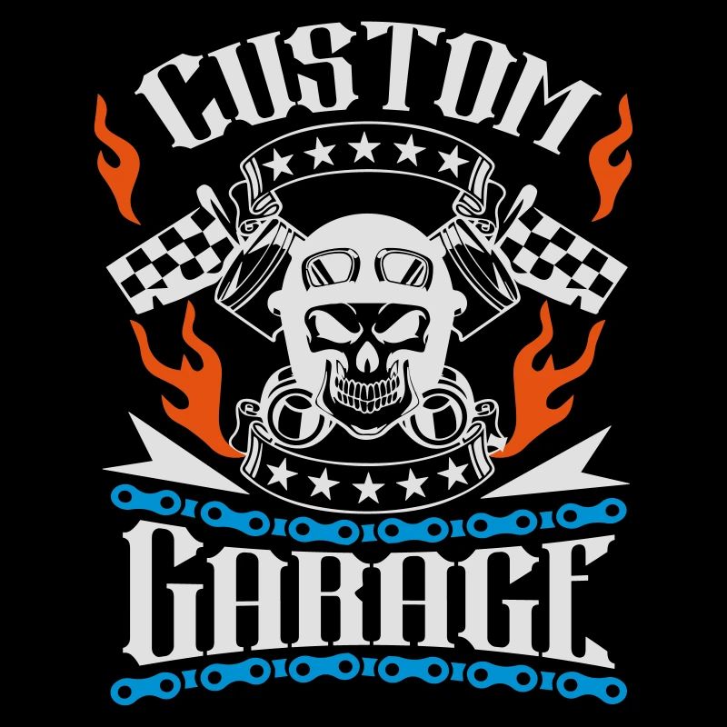 custom garage motorcycle