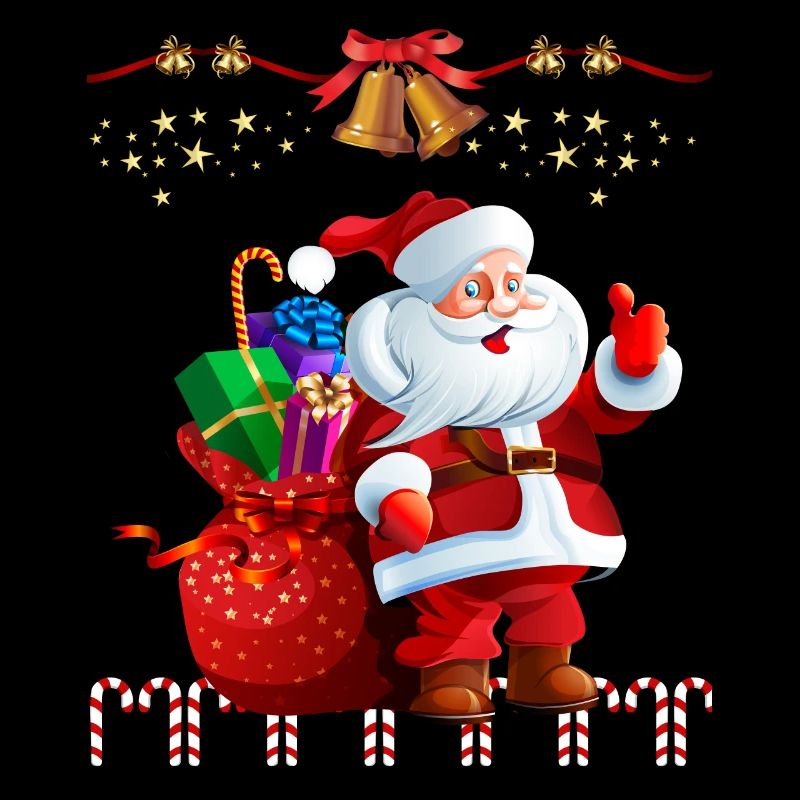 Weihnachtsmann mit Geschenken