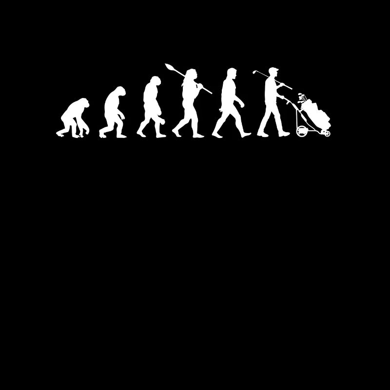 Golf Evolution Golfer Golfspieler Geschenk