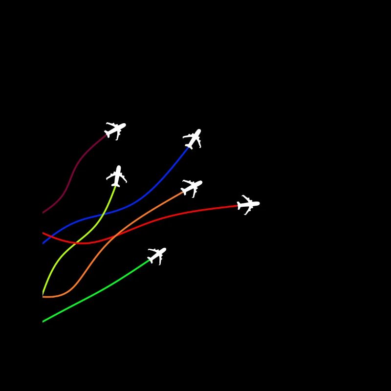 Pilot Flugzeug bunt