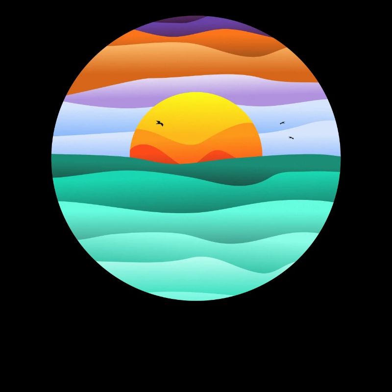 circular sunset