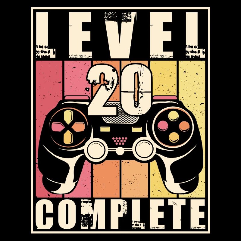 20th Birthday Level 20 Complete 20 Years Gift