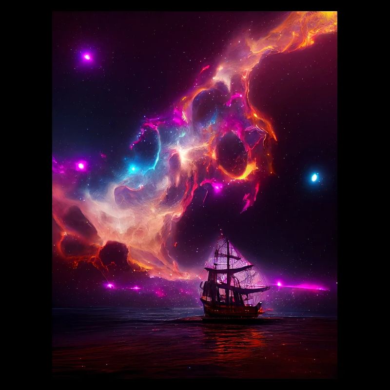 Vaisseau pirate dans l’espace