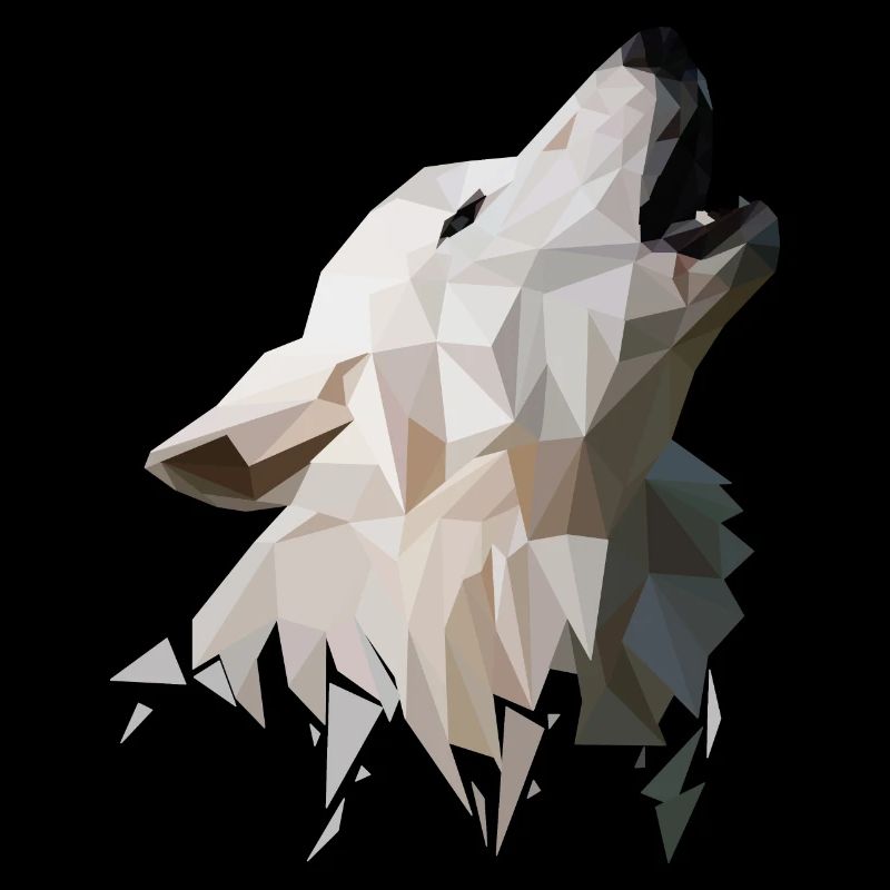 Wolf Polygon Modern
