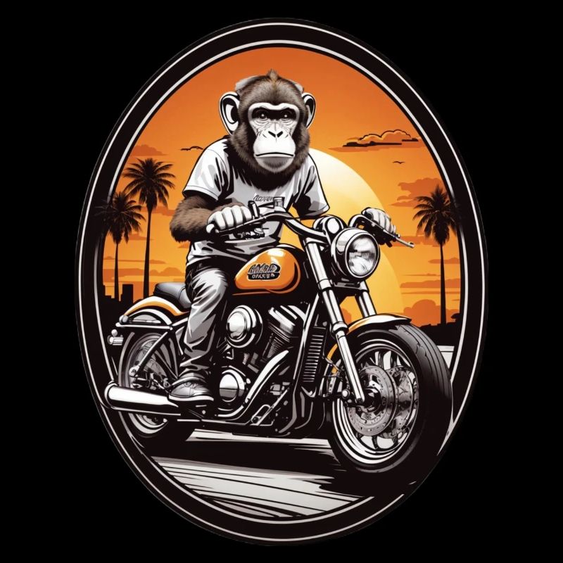 Singe à moto