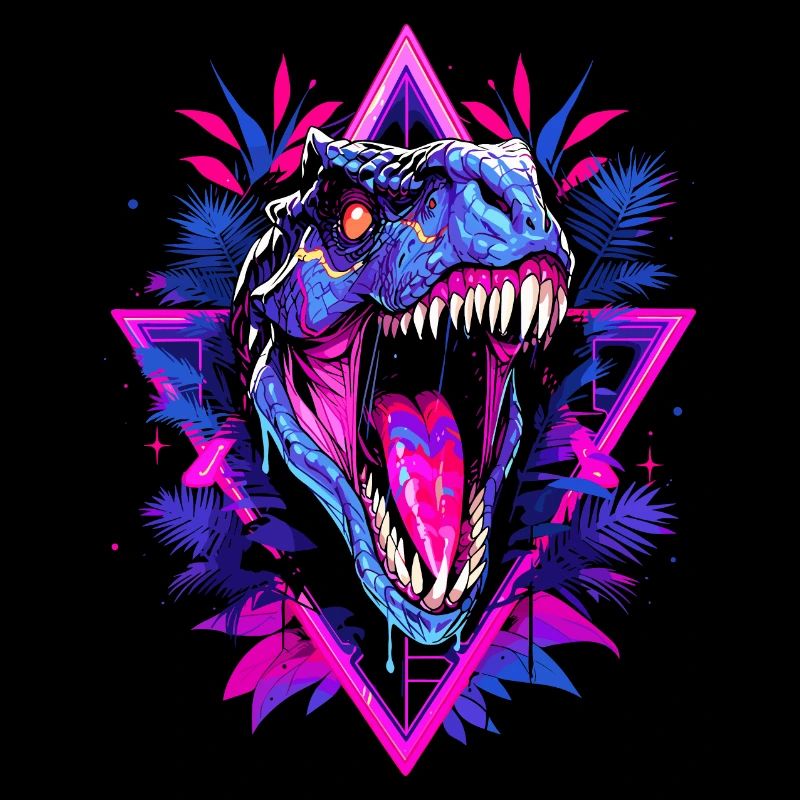 Synthwave Raptor